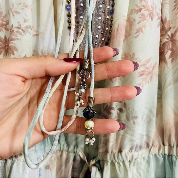 Camilla Electron Libre Silk Maxi Dress Front Tie Detail Boho Luxury Print XL - Picture 4 of 11